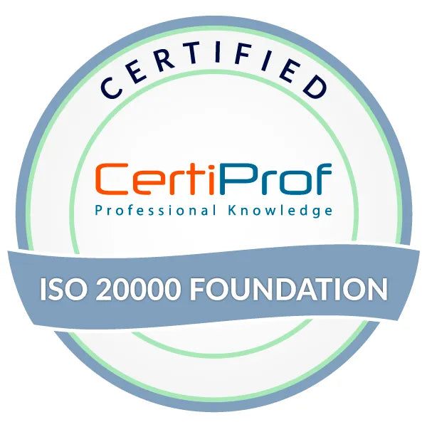 Fundação CertiProf certificada ISO/IEC 20000 (I20000F)