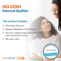 Content description For ISO 22031 Internal Auditor Certified