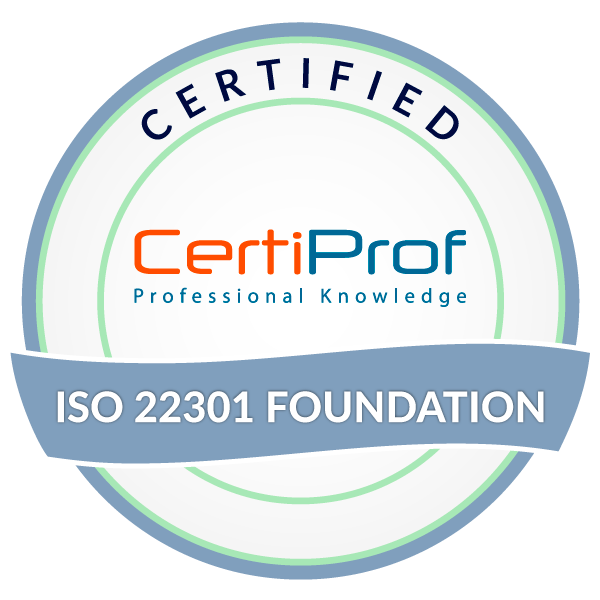 CertiProf ISO 22301 Foundation Certified