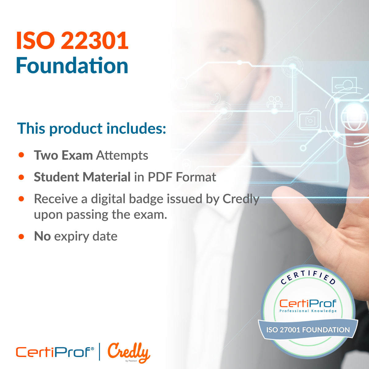 Fundação CertiProf certificada ISO/IEC 27001:2022 (I27001F)