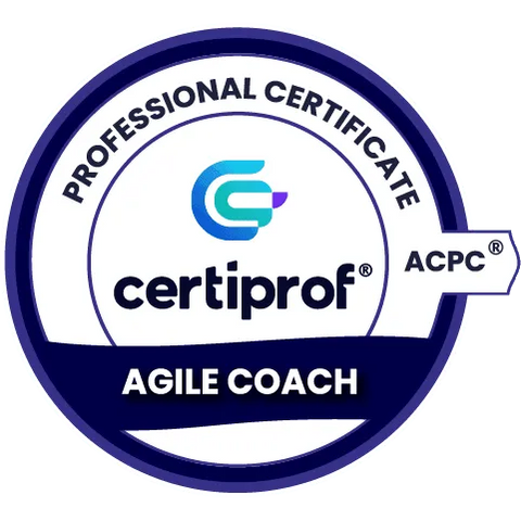 Insignia de coach ágil de Certiprof 480 x 480 - Certiprof