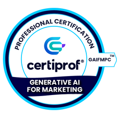 Generative AI for Marketing Professional Certification badge