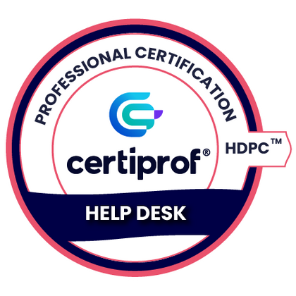 Insignia de Help Desk Professional Certification (HDPC™)