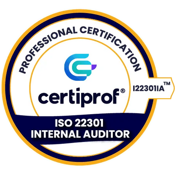 CertiProf Certification ISO/IEC 22301 Internal Auditor (I22301A™) - Certiprof 