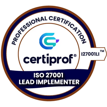 ISO 27001 Lead Implementer Professional Certification - I27001LI™ - Certiprof 