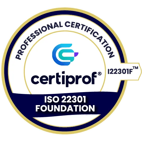 CertiProf Certification ISO/IEC 22301 Foundation (I22301F™) - Certiprof 
