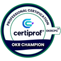 OKR Champion Professional Certification - (OKRCPC™) - Certiprof 