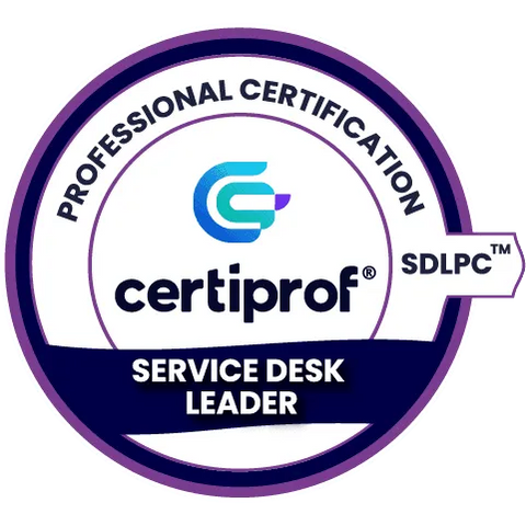 Insignia de líder de mesa de servicio de Certiprof 480 x 480 - Certiprof