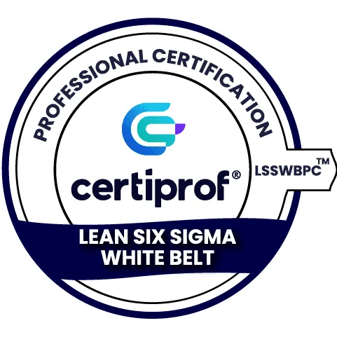Certiprof_insignia_cinturón_blanco_lean_six_sigma_480x480 - Certiprof