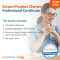 Content description for scrum product owner certification