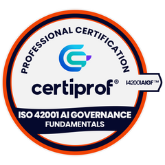 ISO 42001 AI Governance Fundamentals badge