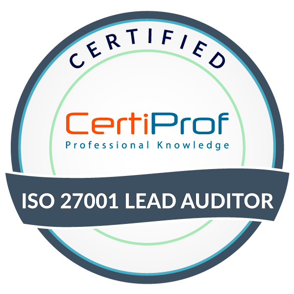 Certificado CertiProf ISO/IEC 27001:2022 Auditor Líder (I27001LA)